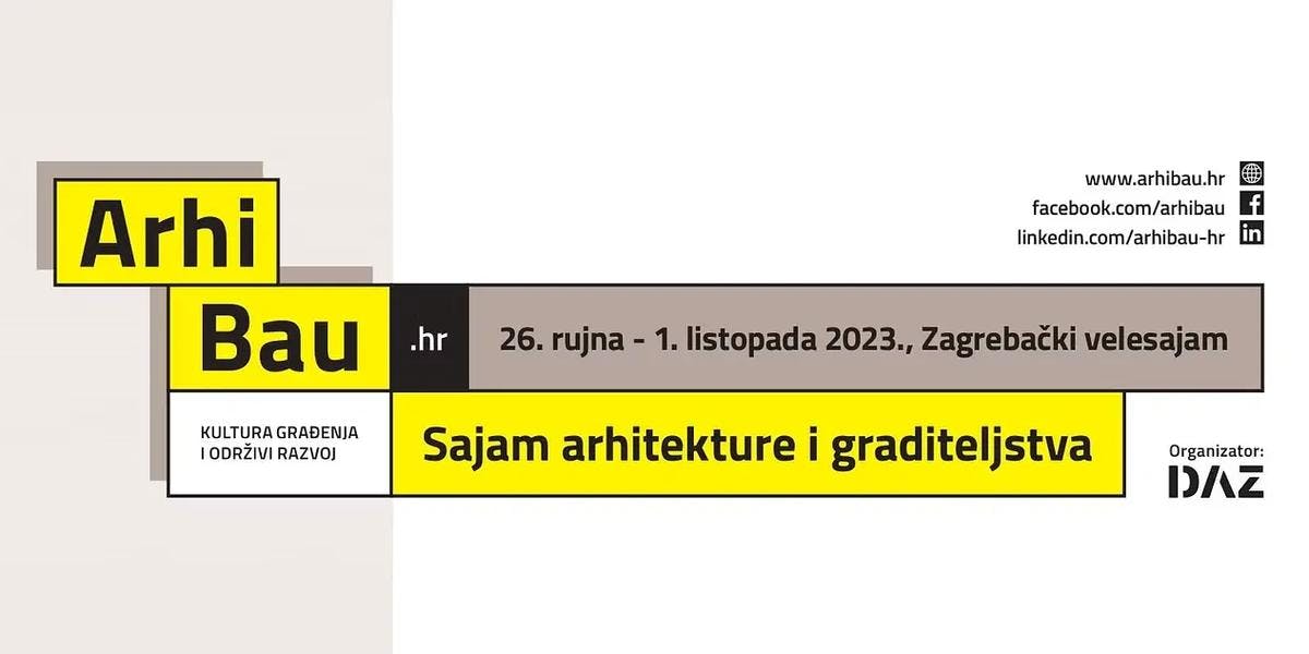 Predstavljamo ArhiBau.hr 2023 – Najveći sajam arhitekture i graditeljstva u regiji